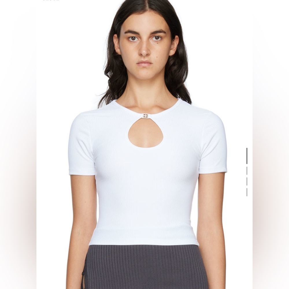 KSUBI
White Charmed Keyhole T-Shirt